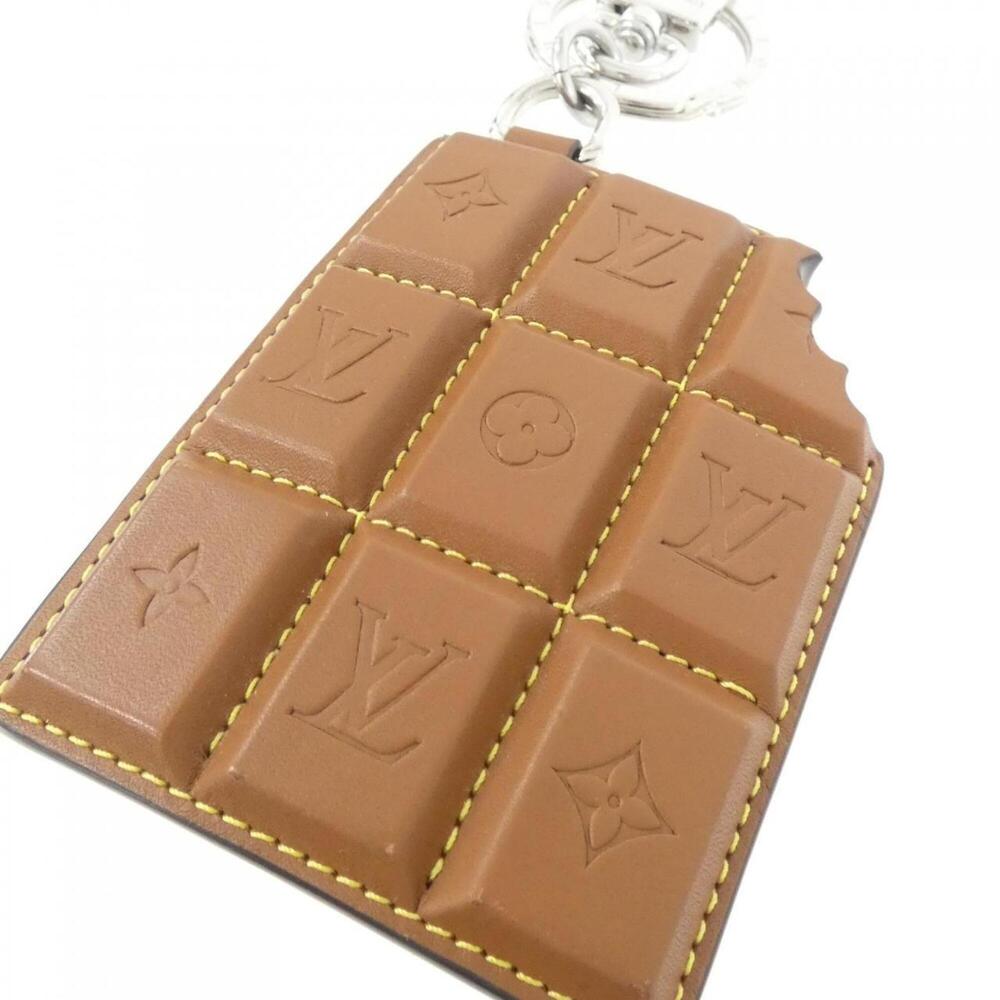 Louis Vuitton Monogram Accessory Bag Charm LV Chocolate Bar M01478 Keyring - Picture 2 of 7